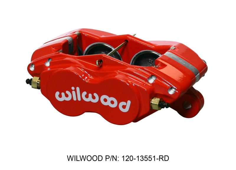 Wilwood, 120-13551-RD Wilwood Caliper-Forged Dynalite-M-Red 1.75in Pistons 1.00in Disc