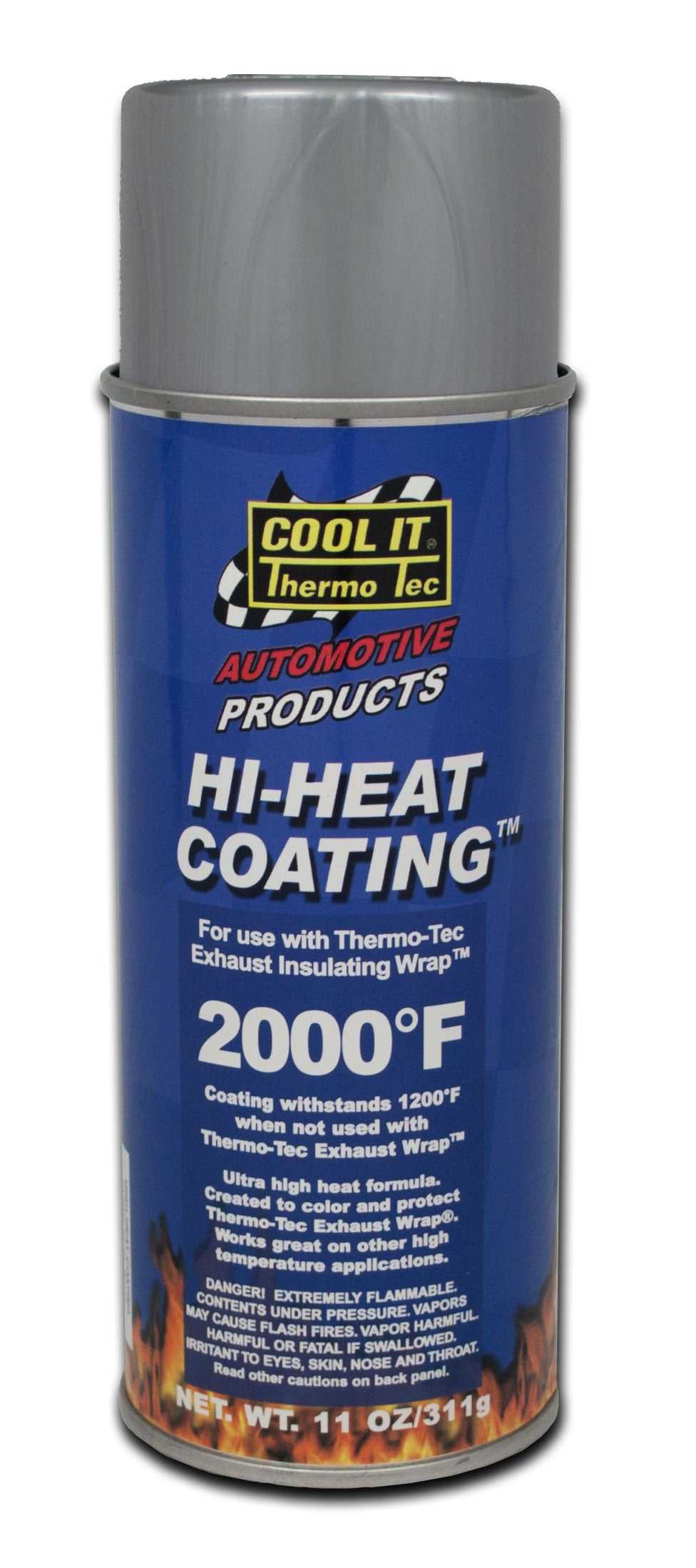 Thermo-Tec, 12002 Thermo-Tec Heat Shield Coating For Use With Exhaust Insulating (Revêtement de protection thermique à utiliser avec l'isolation de l'échappement)