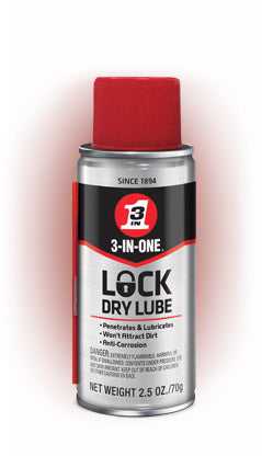 WD40, 12007 Wd40 No Generic Name 3In1 Lock Lube 2.5 Oz.