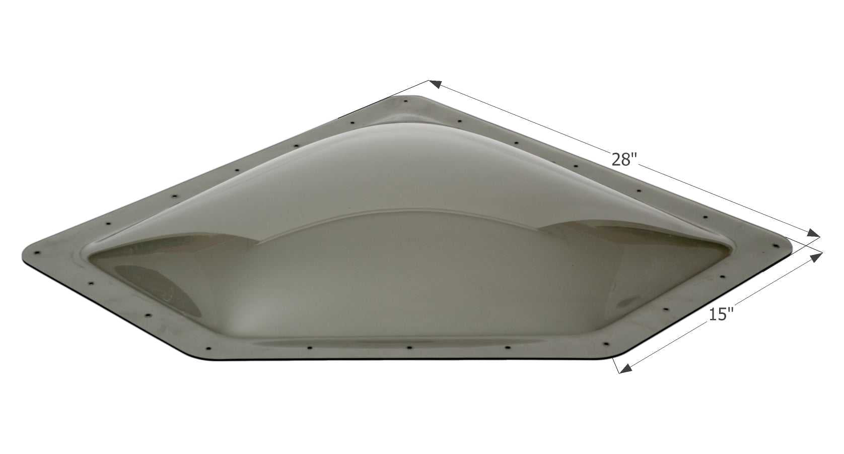 Icône, 12081 Icon Skylight 4 Inch High Bubble Type Dome (Dôme de type bulle)