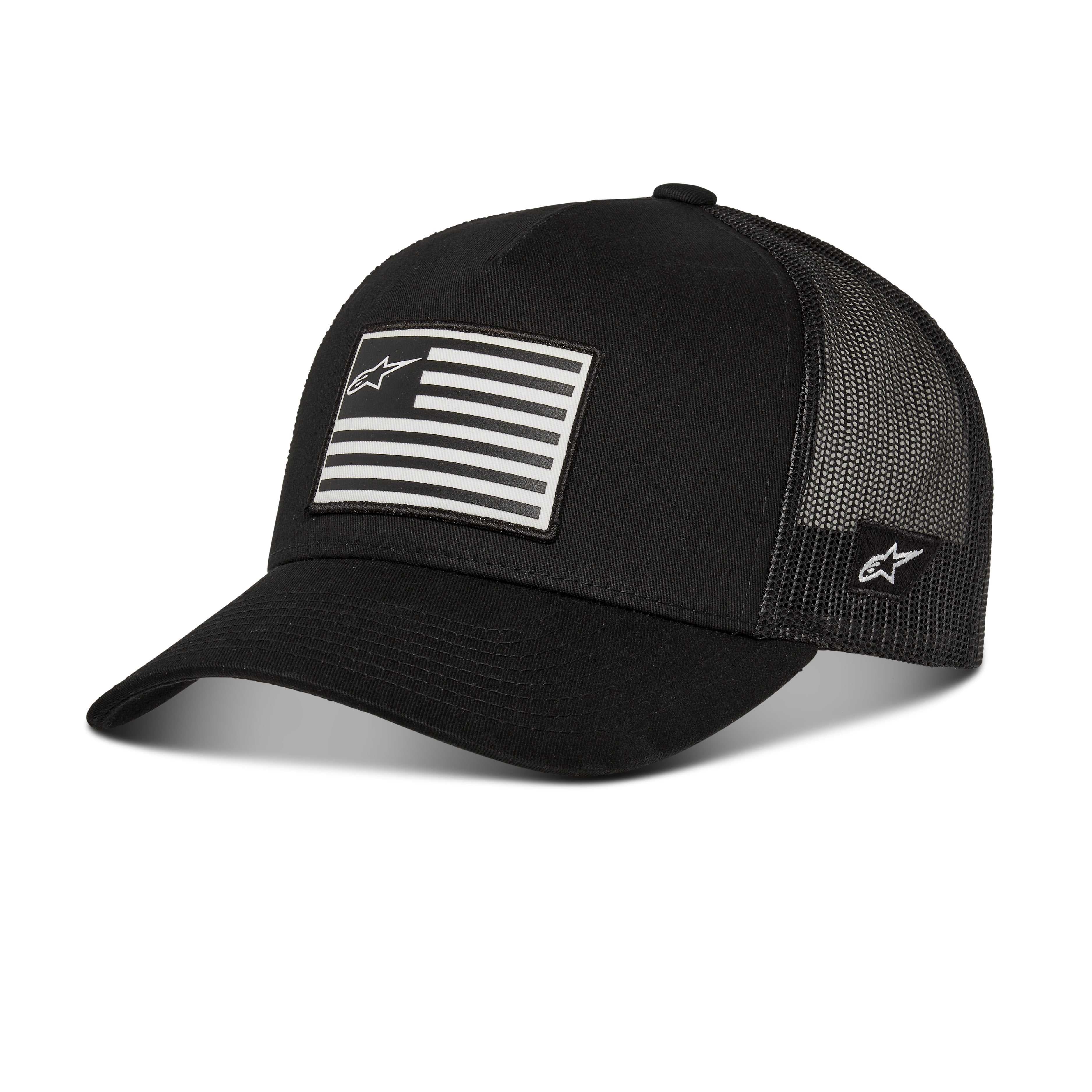 ALPINESTARS, 1211-81013-1010-OS Flag Snapback Hat Black/Black O/S