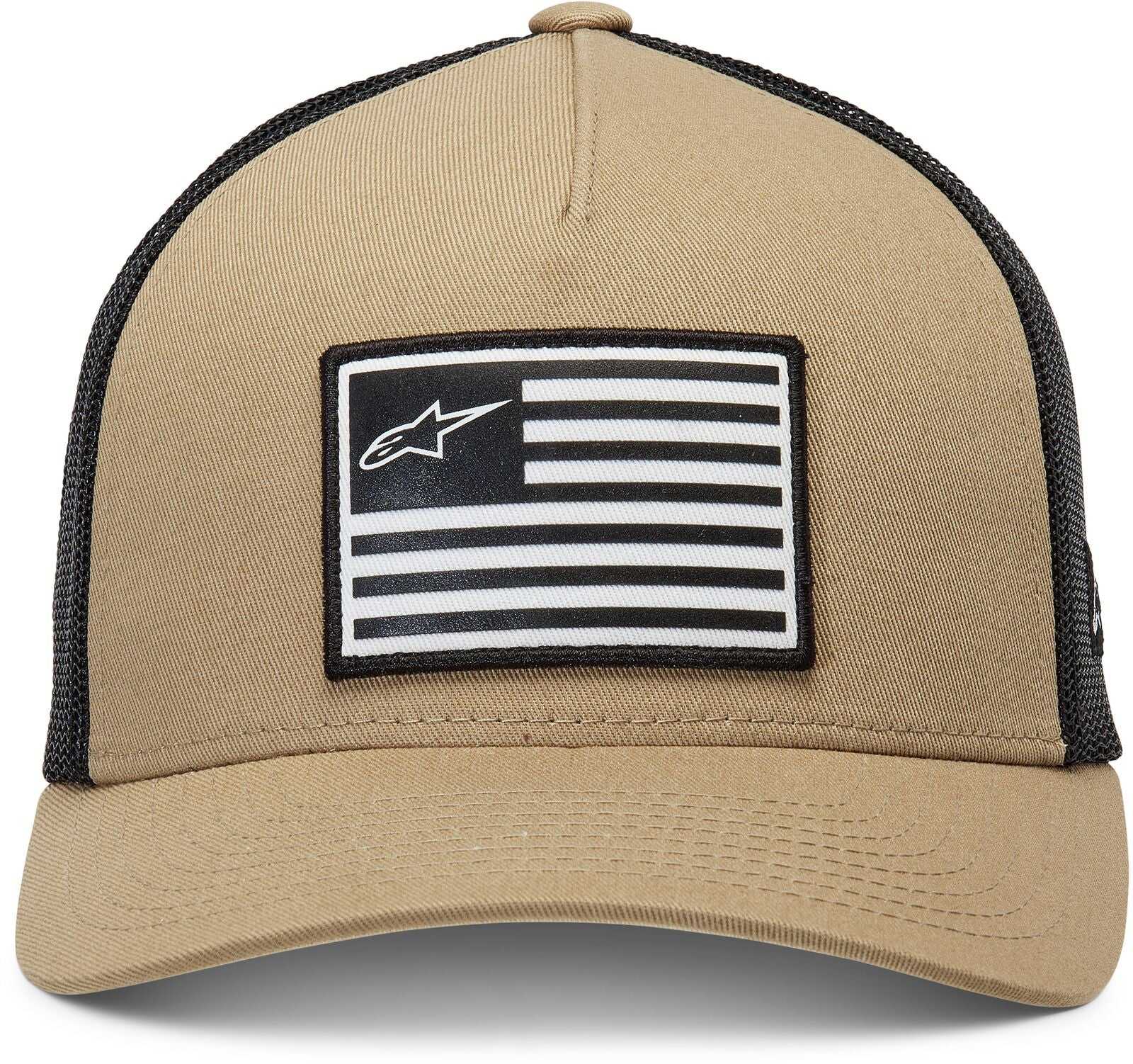 ALPINESTARS, 1211-81013-2310-TU Casquette à rabat avec drapeau Sable/Noir