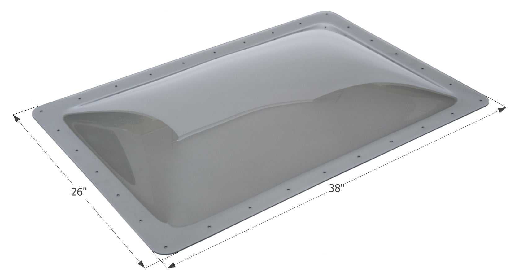 Icon, 12113 Icon Skylight 4 Inch High Bubble Type Dome (Dôme de type bulle)