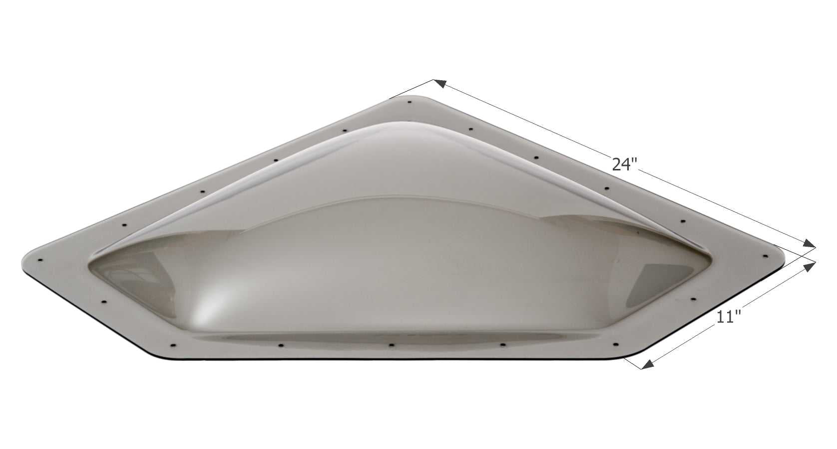 Icône, 12114 Icon Skylight 4 Inch High Bubble Type Dome (Dôme de type bulle)