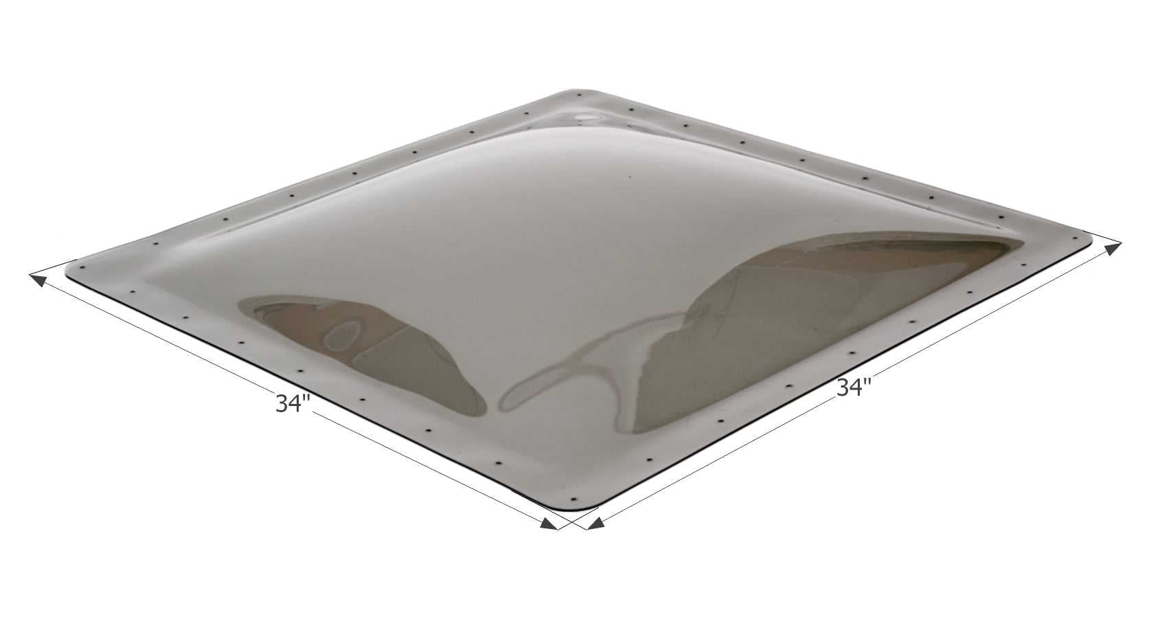 Icône, 12115 Icon Skylight 4 Inch High Bubble Type Dome (Dôme de type bulle)