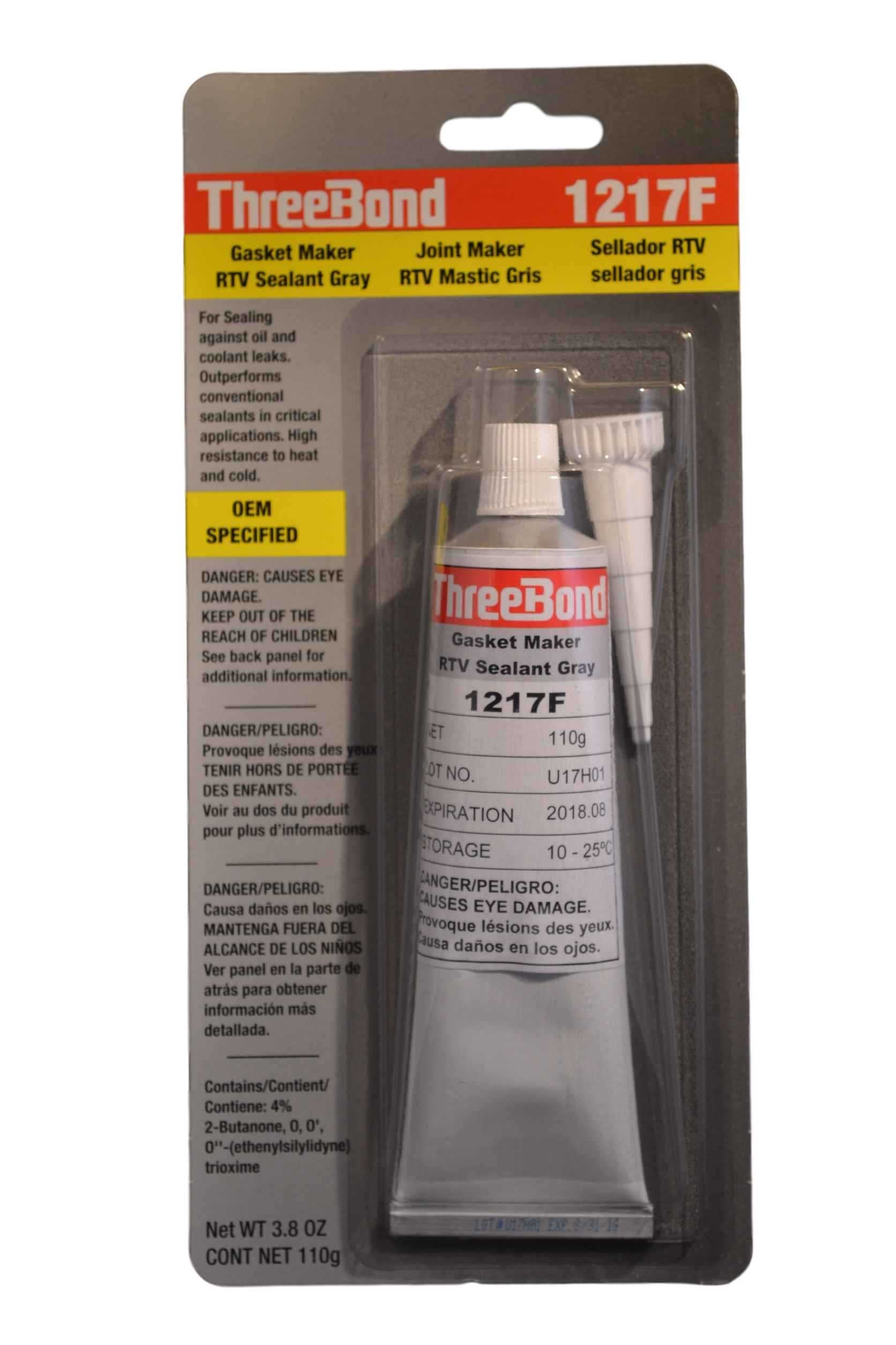 THREEBOND, 1217F110G Threebond Gasket Maker Rtv Sealant Grey 3.8Oz