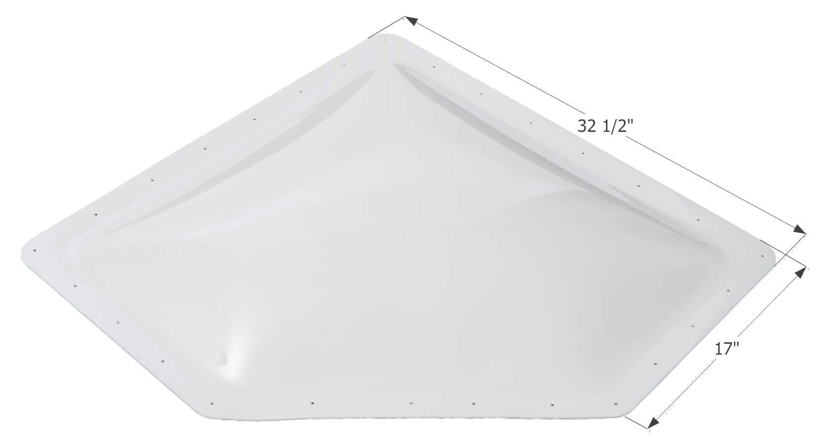 Icon, 12199 Icon Skylight 4 Inch High Bubble Type Dome (Dôme de type bulle)