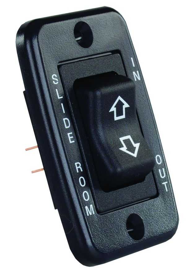 JR Products, 12355 JR Products Slide Out Switch Momentary-On/ Off/ Momentary-On