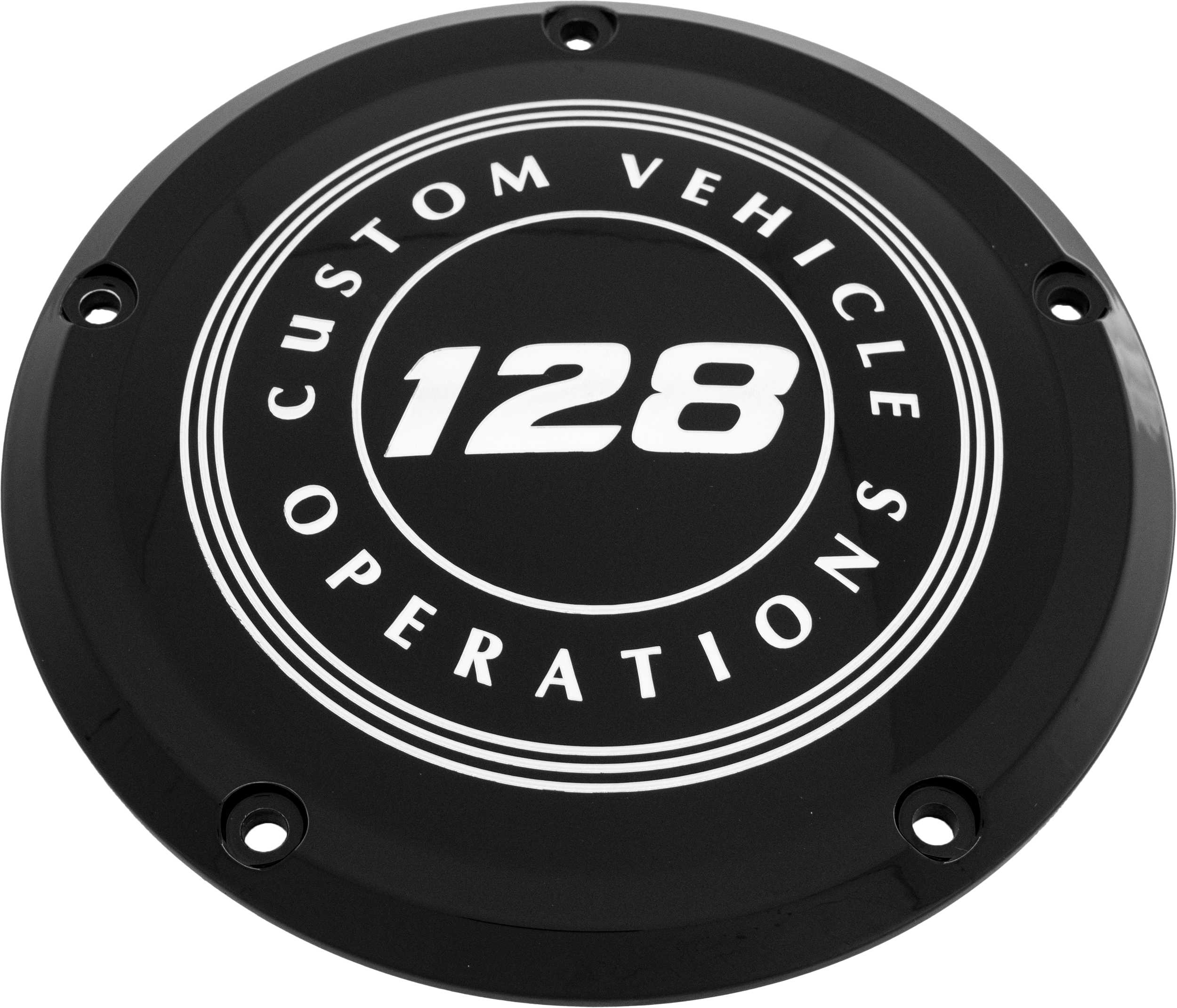 GRAVURE PERSONNALISÉE, 128-09-46BG 7 M8 Flt/Flh Derby Cover 128 Cvo Black