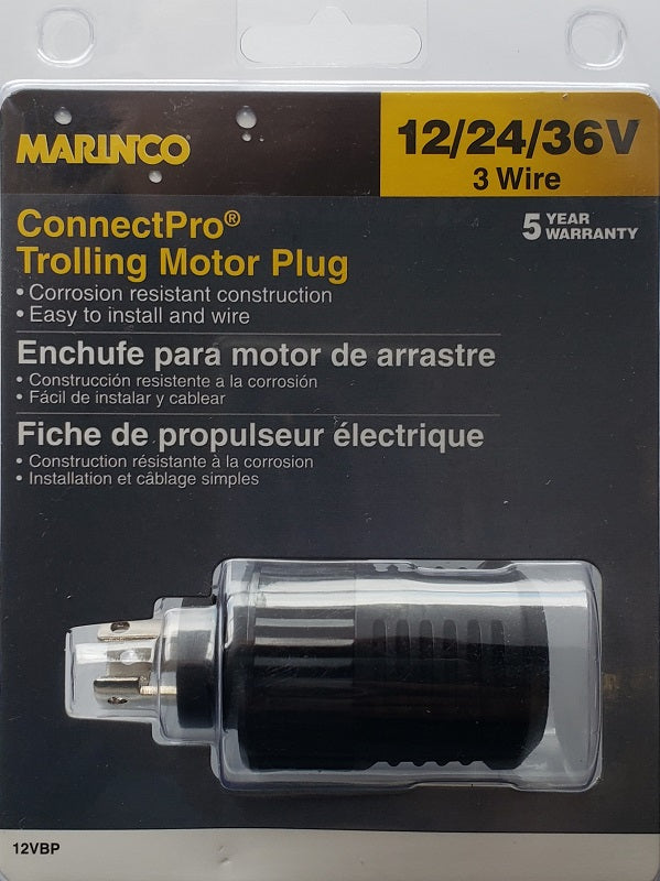 Marinco, 12VBP Marinco 3-Wire Trolling Motor Plug (prise pour moteur à la traîne)