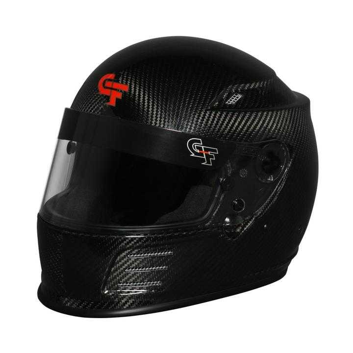 G-Force Racing Gear, 13006MEDBK G-Force Revo Carbon Full Face Med Bk Sa2020