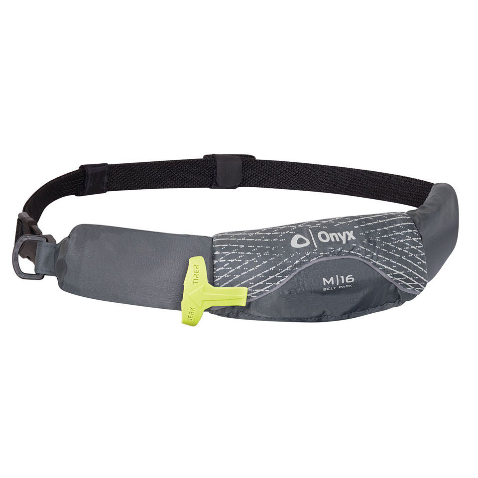 Onyx Outdoor, 130900-701-004-19 Onyx Outdoor M-16 Manual Inflatable Belt Pck Gry