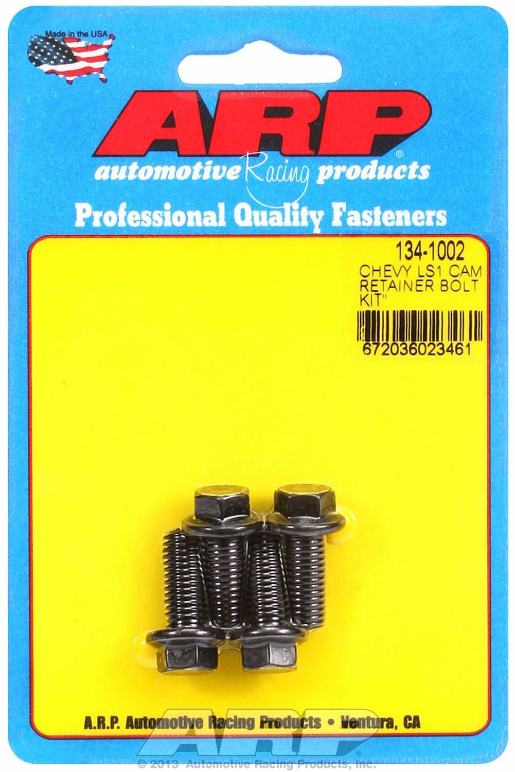 Attaches ARP, 134-1002 ARP Fasteners Camshaft Bolt Chevy GenIII/LS Series Small Block/ Big Block Chevy