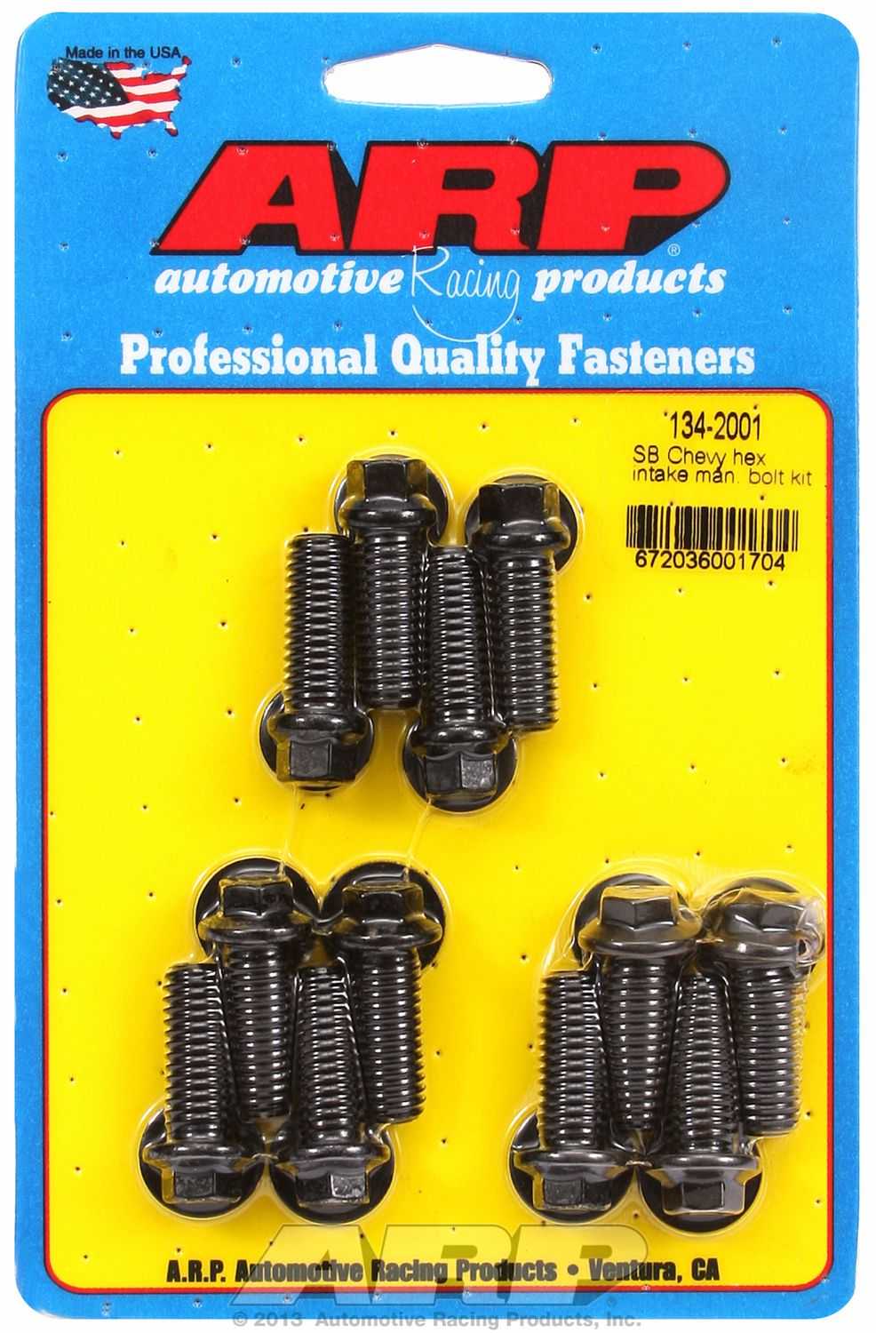 Fixations ARP, 134-2001 ARP Fasteners Intake Manifold Bolt For Use With Chevy 265/