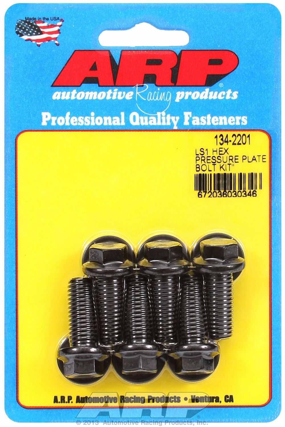 Attaches ARP, 134-2201 ARP Fasteners Clutch Pressure Plate Bolt For Use With Gen