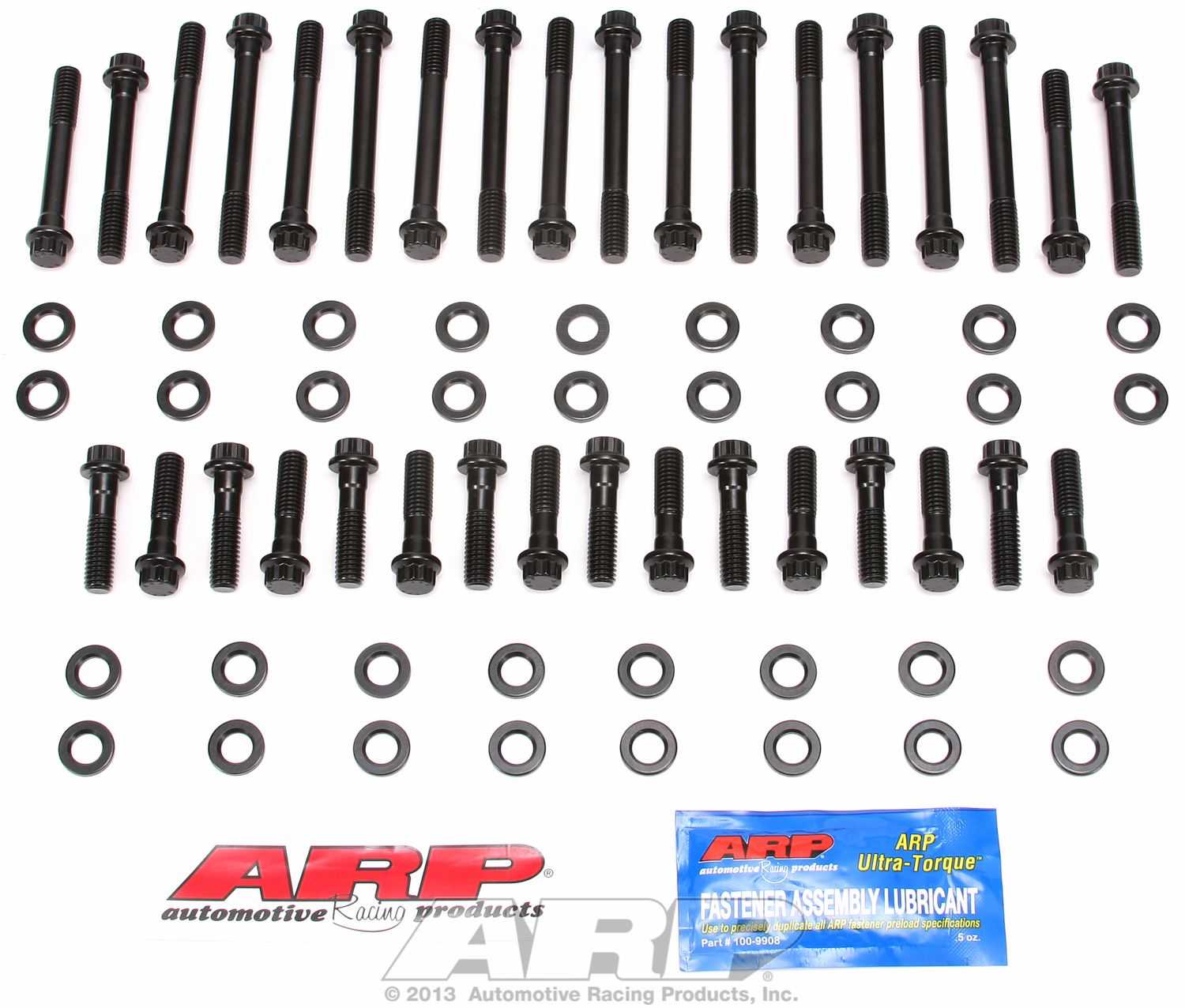 Attaches ARP, 134-3701 ARP Fasteners Cylinder Head Bolt Set For Use With Chevy