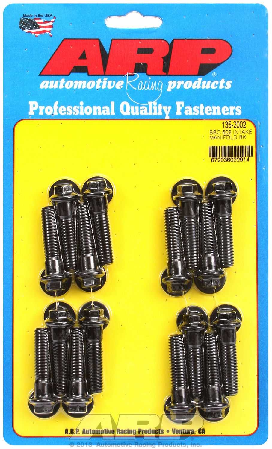 Fixations ARP, 135-2002 ARP Fasteners Intake Manifold Bolt For Use With Chevy 502